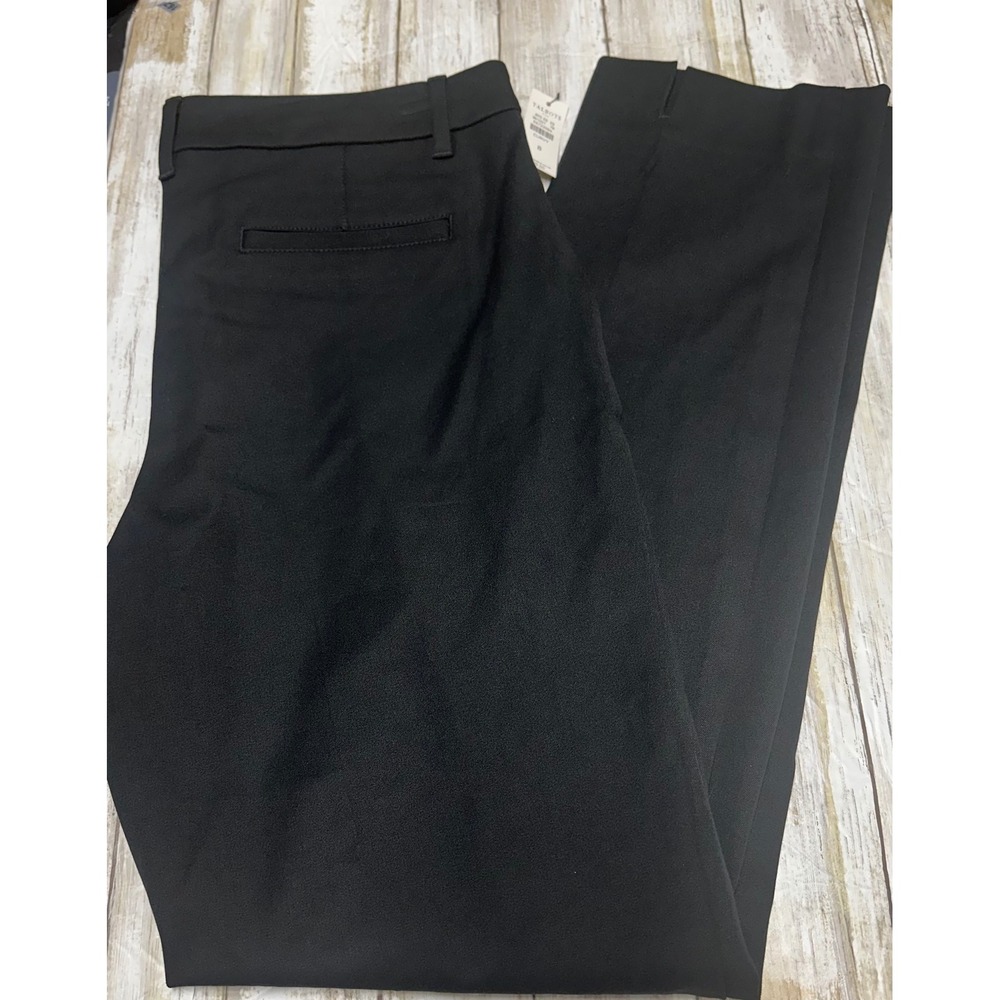 Talbots Curvy Black Straight Leg Stretch trouser‎ Pants Size 8 NWT